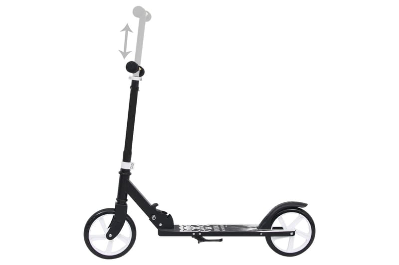 Sparkcykel med justerbart styre svart - Svart - Lekplats & lekplatsutrustning - Sparkcykel - Lekfordon & hobbyfordon