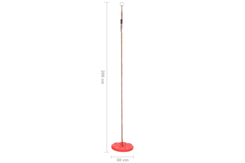Tallriksgunga 200 cm röd - Röd - Sport & fritid - Lek & sport - Lekplats & lekplatsutrustning