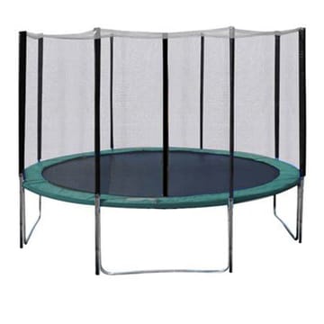 Studsmatta med skyddskant 426 cm - grön kantskydd, svart hoppmatta - Sport & fritid - Lek & sport - Lekredskap & utelek
