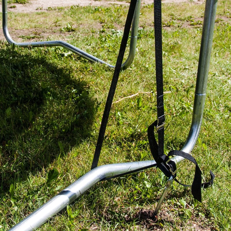 Studsmatta med skyddskant 426 cm - grön kantskydd, svart hoppmatta - Sport & fritid - Lek & sport - Lekredskap & utelek