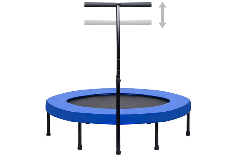 Studsmatta med handtag och säkerhetsskydd 122 cm - Svart - Sport & fritid - Lek & sport - Lekredskap & utelek