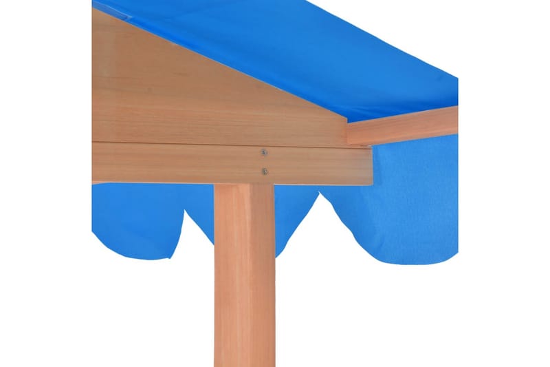 Lekstuga med sandlåda granträ blå UV50 - Blå - Lekstuga