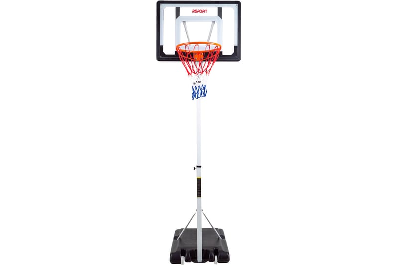 Prosport Justerbar Basketkorg 2,1-2,6 m - Vit|Svart - Utomhusspel