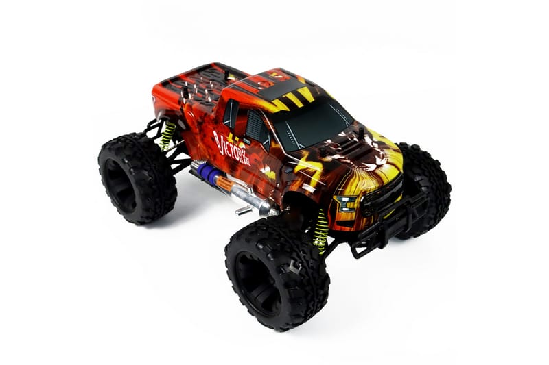 React RC-Bil New Tiger Nitro, 4WD - Svart/Orange - Sport & fritid - Lek & sport - Radiostyrt