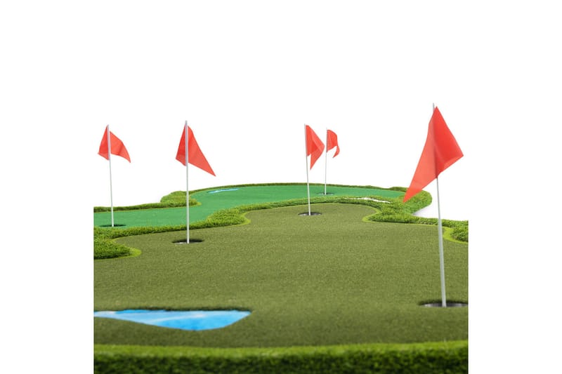 Golfmatta Pro Dubbla greener och vattenhinder 4x2m Grön - Lyfco - Sport & fritid - Lek & sport - Sportredskap & sportutrusning
