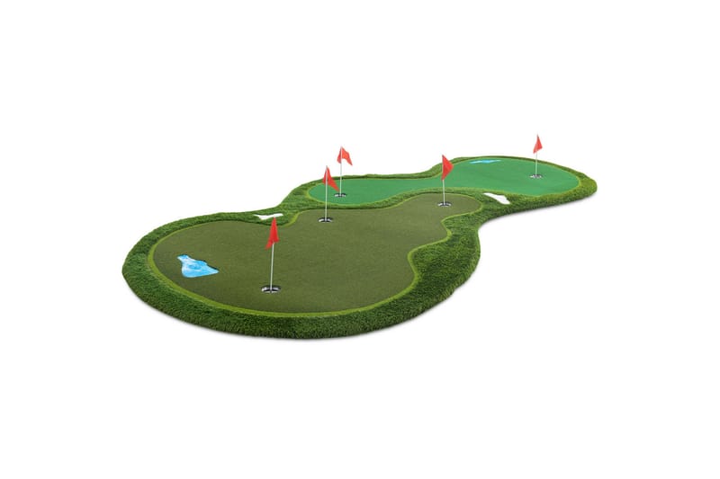 Golfmatta Pro Dubbla greener och vattenhinder 4x2m Grön - Lyfco - Sport & fritid - Lek & sport - Sportredskap & sportutrusning