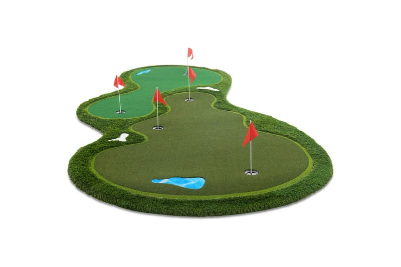 Golfmatta Pro Dubbla greener och vattenhinder 4x2m Grön - Lyfco - Sport & fritid - Lek & sport - Sportredskap & sportutrusning