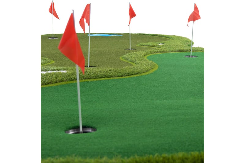 Golfmatta Pro Dubbla greener och vattenhinder 4x2m Grön - Lyfco - Sport & fritid - Lek & sport - Sportredskap & sportutrusning