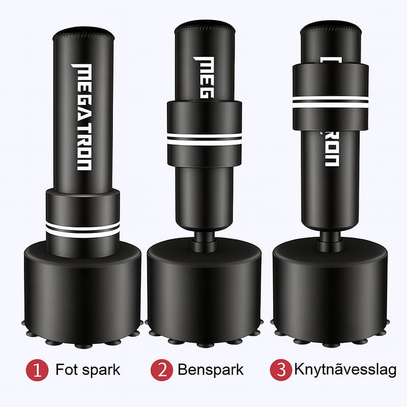 Stående boxningssäck | 175 cm höjd | Justerbar träffyta | Stabil PE-bas för Sand/Vatten, undefined