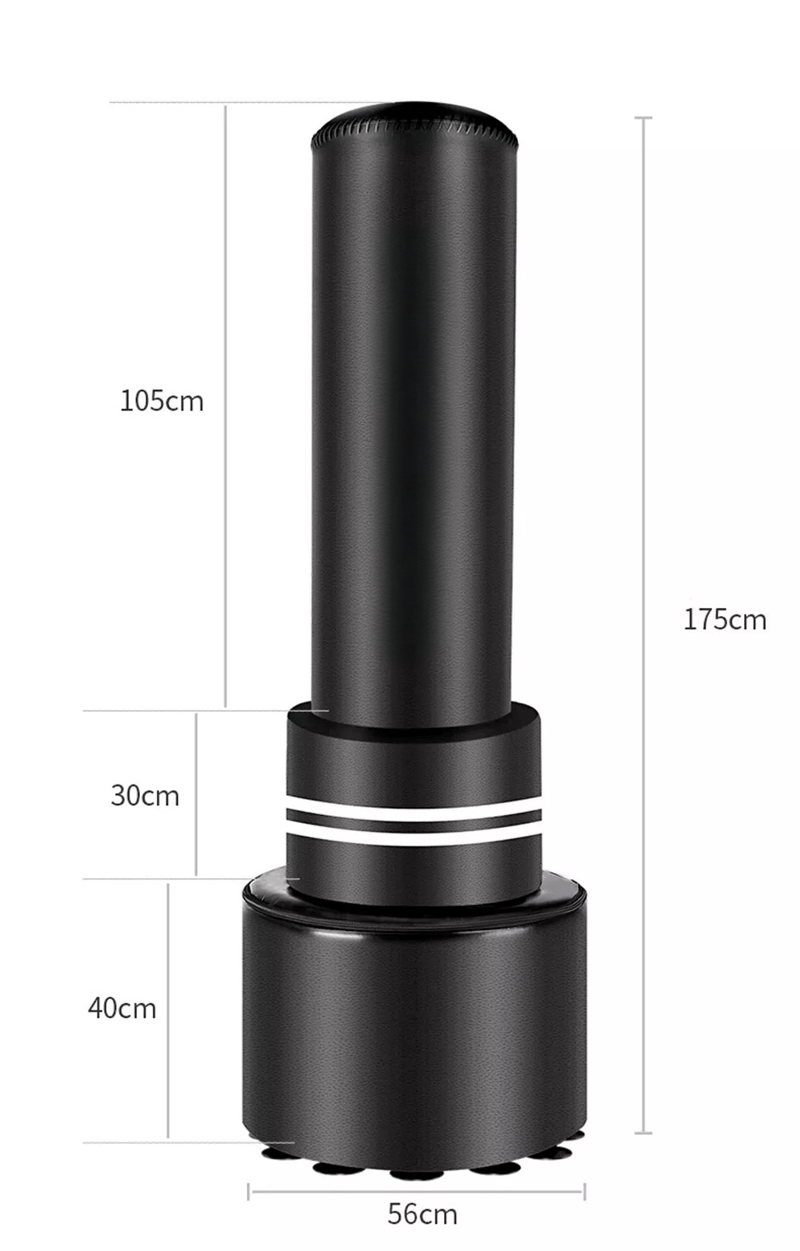 Stående boxningssäck | 175 cm höjd | Justerbar träffyta | Stabil PE-bas för Sand/Vatten - Sport & fritid - Lek & sport - Sportredskap & sportutrusning