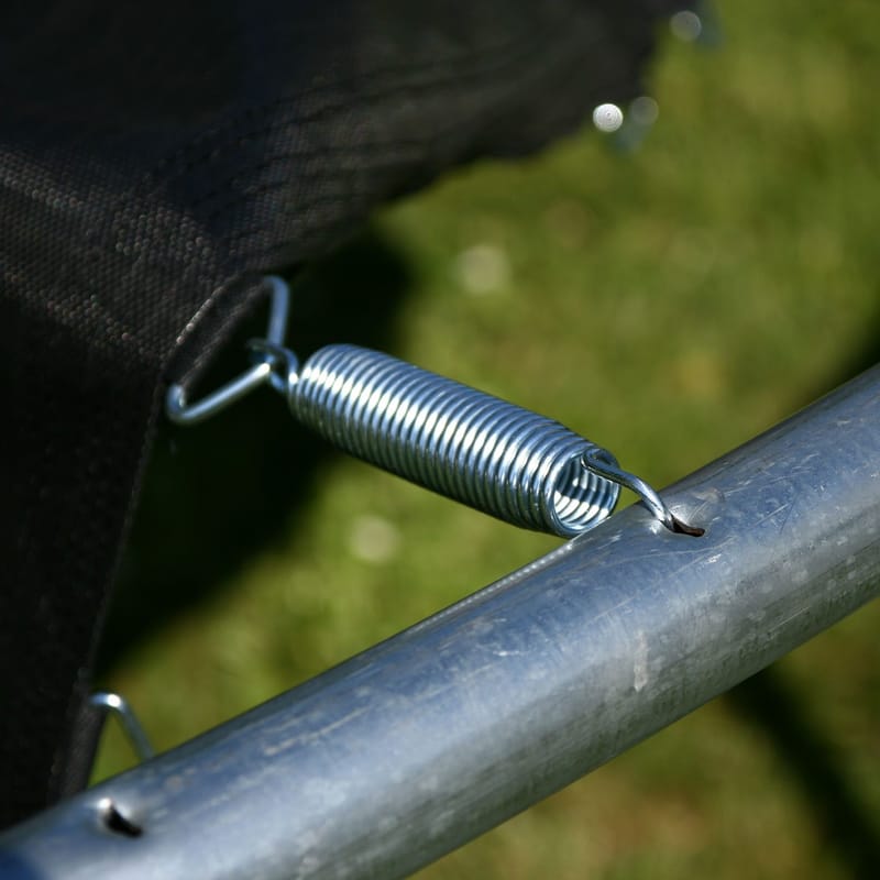 Studsmatta med skyddskant 426 cm - grön kantskydd, svart hoppmatta - Sport & fritid - Lek & sport - Sportredskap & sportutrusning