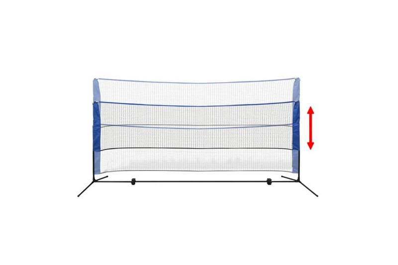 Badmintonnät med fjäderbollar 300x155 cm - Sport & fritid - Lek & sport - Utomhusspel