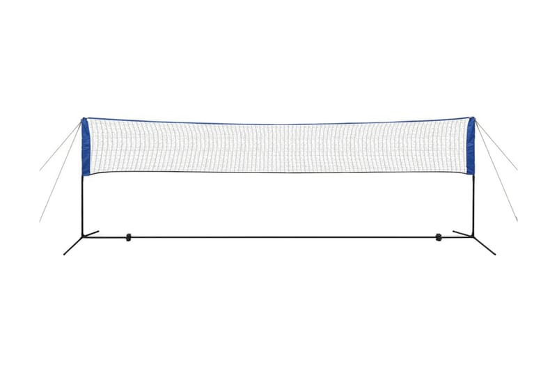 Badmintonnät med fjäderbollar 500x155 cm - Utomhusspel