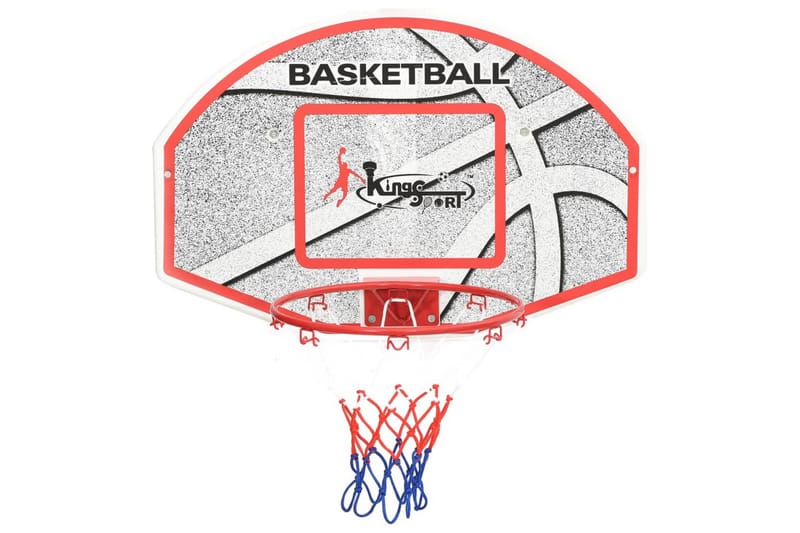 Basketkorg 5 delar väggmonterad 66x44,5 cm - Flerfärgad - Utomhusspel