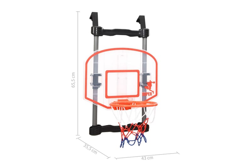 Basketkorg för dörr justerbar - Flerfärgad - Utomhusspel