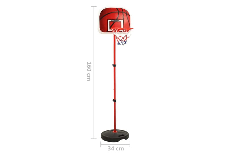 Basketkorg justerbar 160 cm - Flerfärgad - Utomhusspel