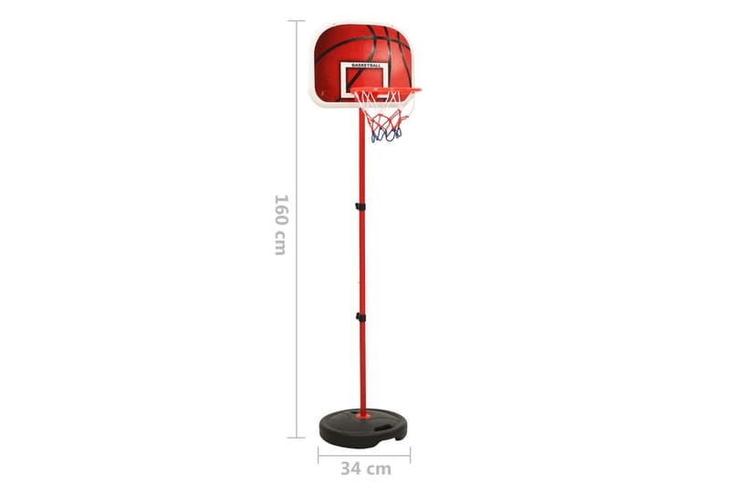 Basketkorg justerbar 160 cm - Flerfärgad - Sport & fritid - Lek & sport - Utomhusspel