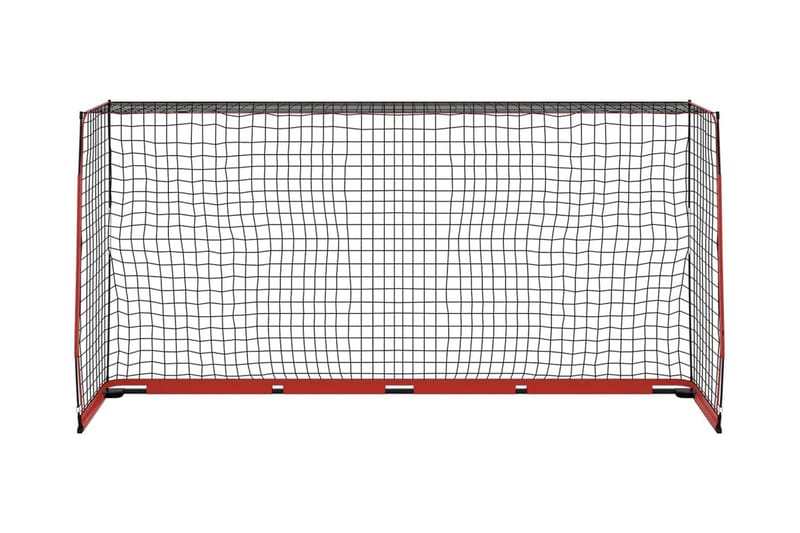Fotbollsmål 366,5x91x183 cm stål - Svart - Sport & fritid - Lek & sport - Utomhusspel
