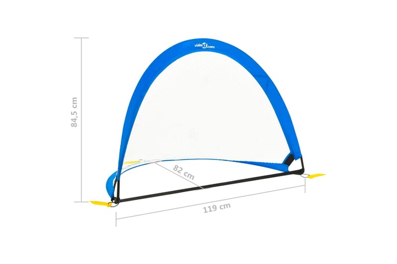 Fotbollsmål för barn 2 st med förvaringsväska 119x82x84,5 cm - Blå - Sport & fritid - Lek & sport - Utomhusspel
