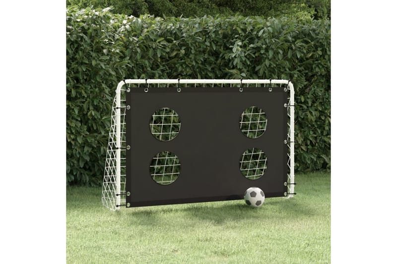 Fotbollsmål för träning stål 184x61x122 cm - Svart - Sport & fritid - Lek & sport - Utomhusspel