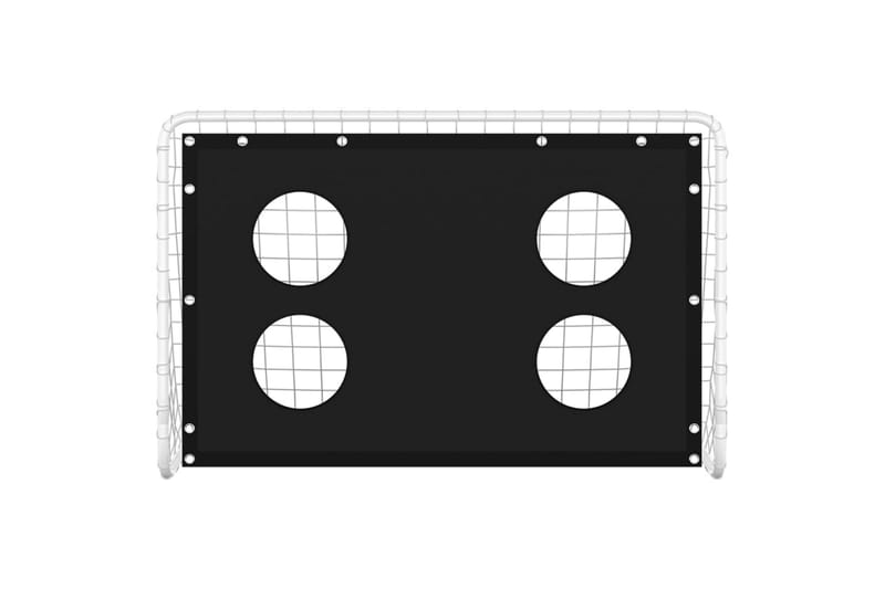 Fotbollsmål för träning stål 184x61x122 cm - Svart - Sport & fritid - Lek & sport - Utomhusspel