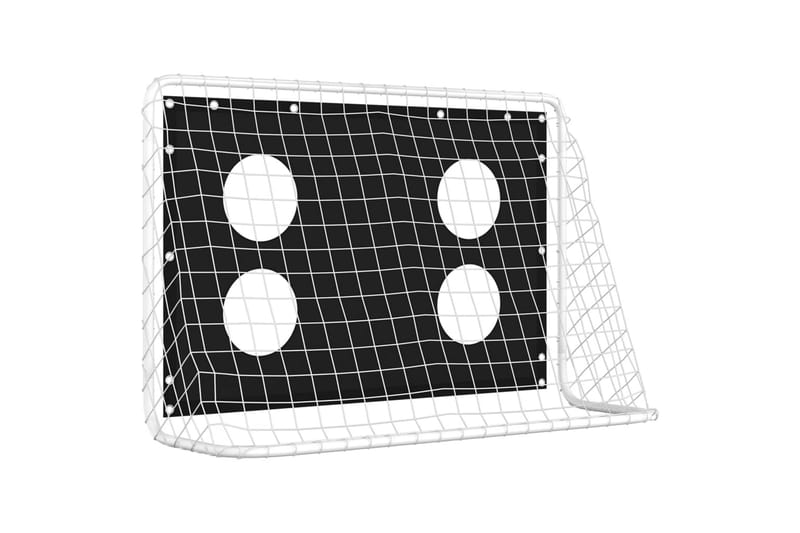 Fotbollsmål för träning stål 184x61x122 cm - Svart - Sport & fritid - Lek & sport - Utomhusspel