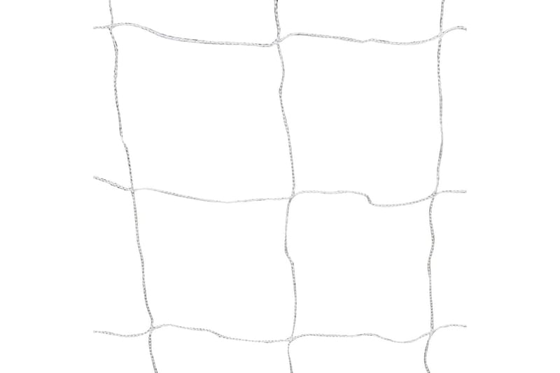 Fotbollsmål i stål med nät 240x90x150 cm - Vit - Sport & fritid - Lek & sport - Utomhusspel