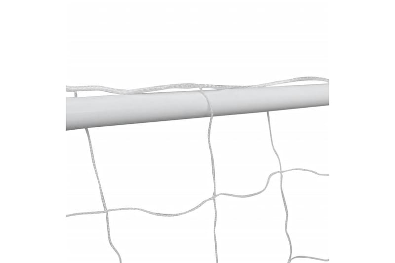 Fotbollsmål i stål med nät 240x90x150 cm - Vit - Sport & fritid - Lek & sport - Utomhusspel