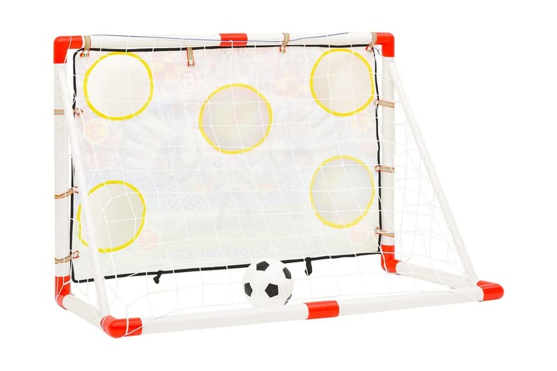 Fotbollsmål med bakgrund 120x51x77,5 cm - Flerfärgad - Utomhusspel