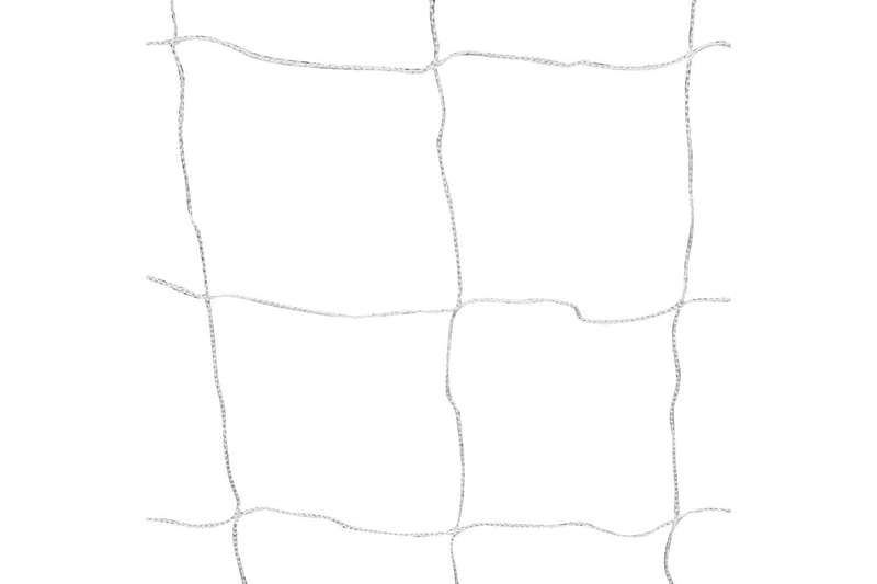 Fotbollsmål med nät 182x61x122 cm stål vit - Vit - Sport & fritid - Lek & sport - Utomhusspel