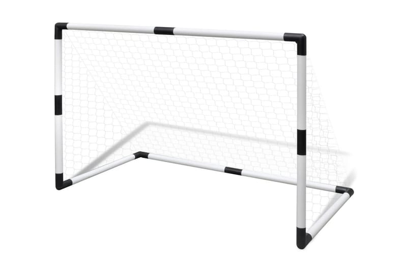 Minifotbollsmål 2-pack för barn 91,5x48x61cm - Vit - Utomhusspel