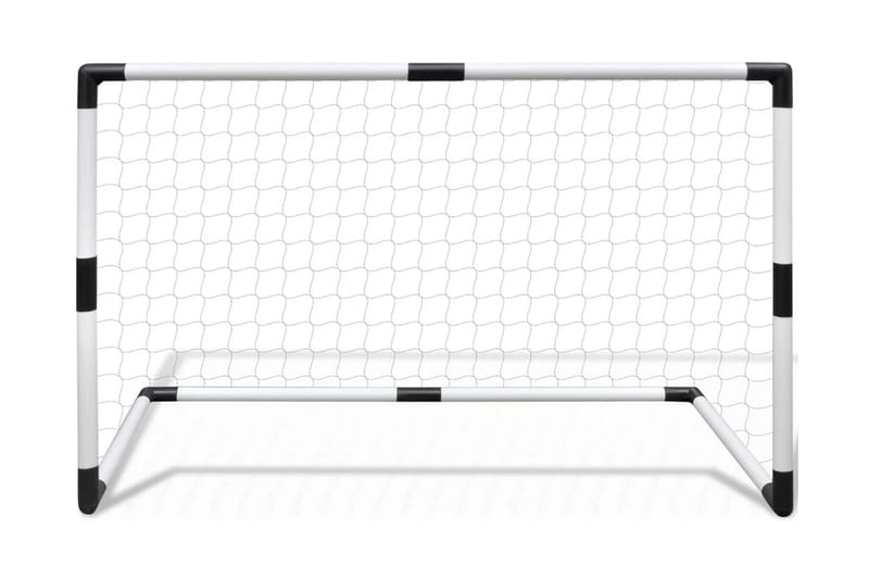 Minifotbollsmål 2-pack för barn 91,5x48x61cm - Vit - Utomhusspel