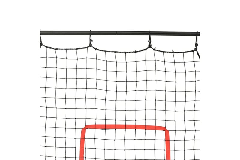 Softbollrebounder 88x79x137 cm stål - Svart - Utomhusspel