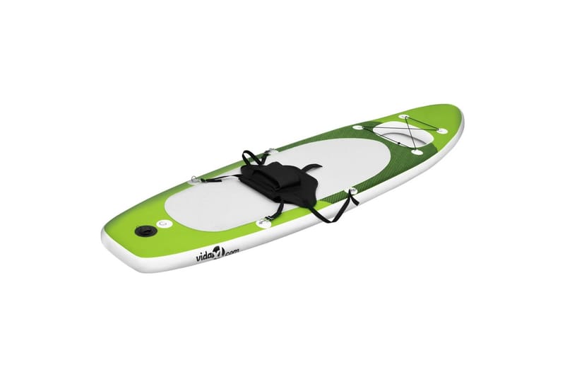 Upplåsbar SUP-bräda set grön 300x76x10 cm - Grön - SUP & paddleboard