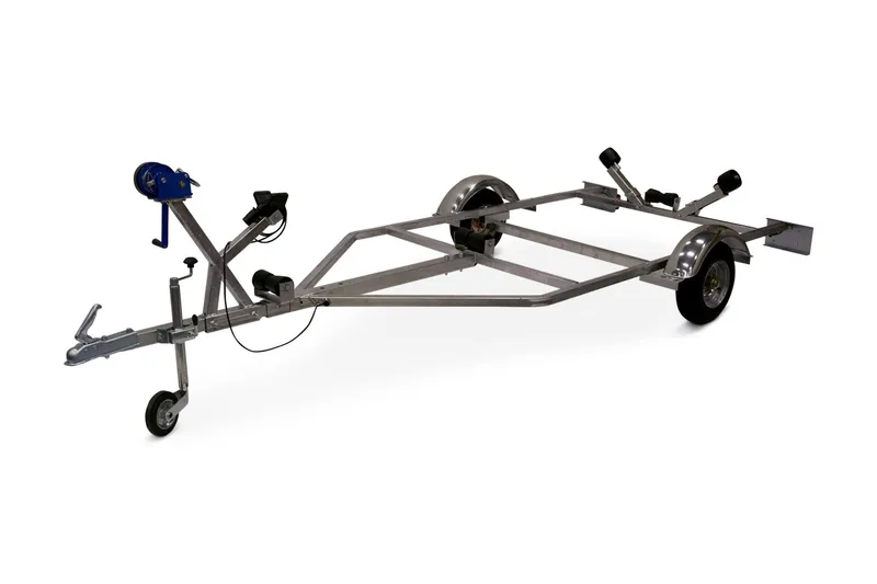 Båttrailer med lysen & vinsch 433x168cm 600kg, undefined