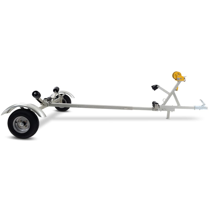 Båttrailer med vinsch | Maxlast 380kg | 400x183cm - Sport & fritid - Marint - Båttrailer & båtvagn