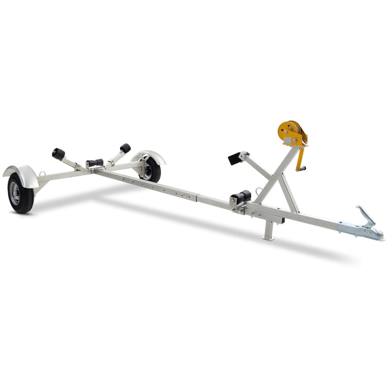Båttrailer med vinsch | Maxlast 380kg | 400x183cm, undefined