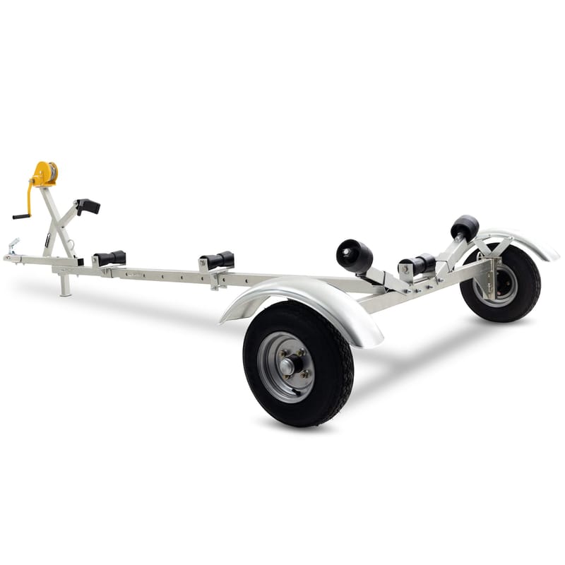 Båttrailer med vinsch | Maxlast 540kg | 469x180cm - Sport & fritid - Marint - Båttrailer & båtvagn