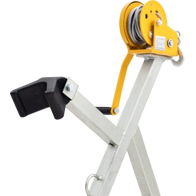 Båttrailer med vinsch | Maxlast 540kg | 469x180cm - Sport & fritid - Marint - Båttrailer & båtvagn