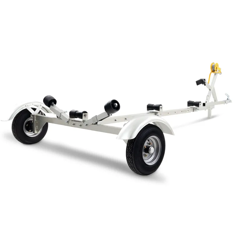 Båttrailer med vinsch | Maxlast 540kg | 469x180cm - Sport & fritid - Marint - Båttrailer & båtvagn