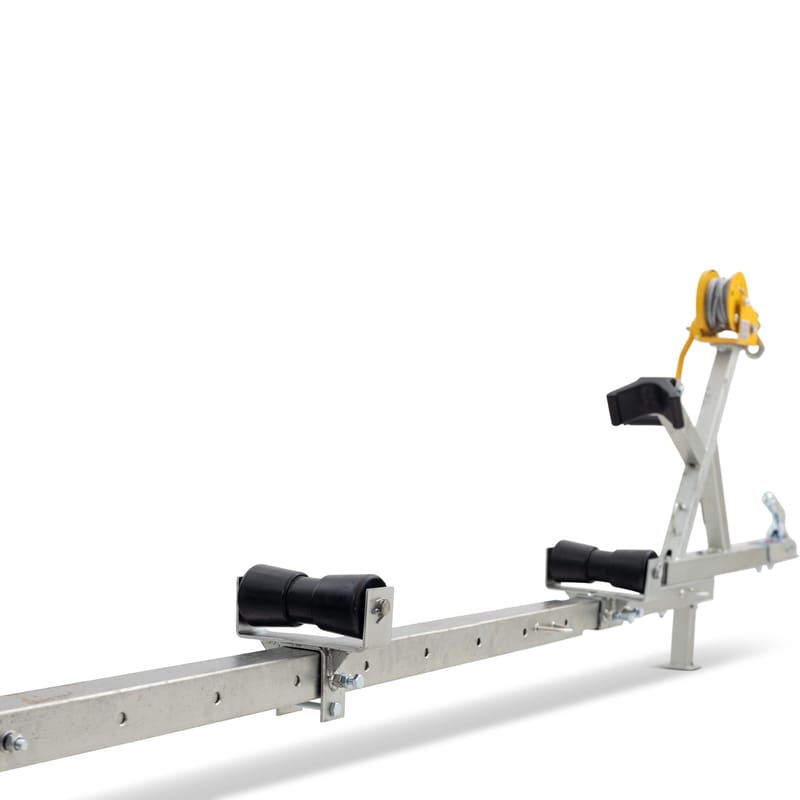 Båttrailer med vinsch | Maxlast 540kg | 469x180cm - Sport & fritid - Marint - Båttrailer & båtvagn