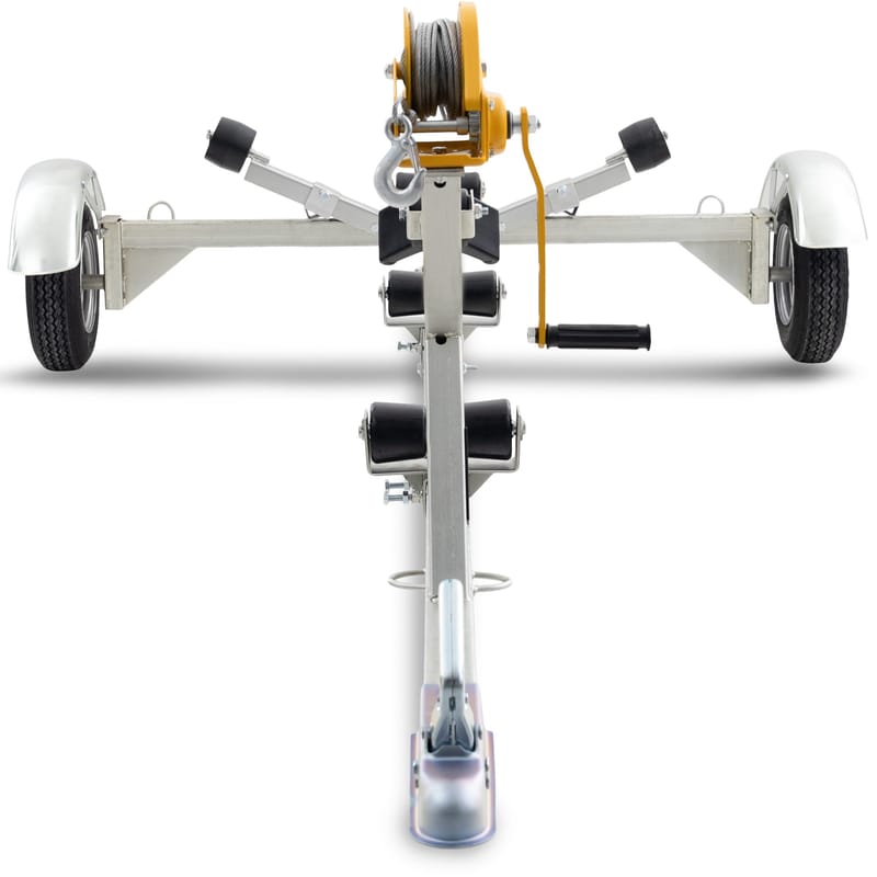 Båttrailer med vinsch | Maxlast 540kg | 469x180cm - Sport & fritid - Marint - Båttrailer & båtvagn