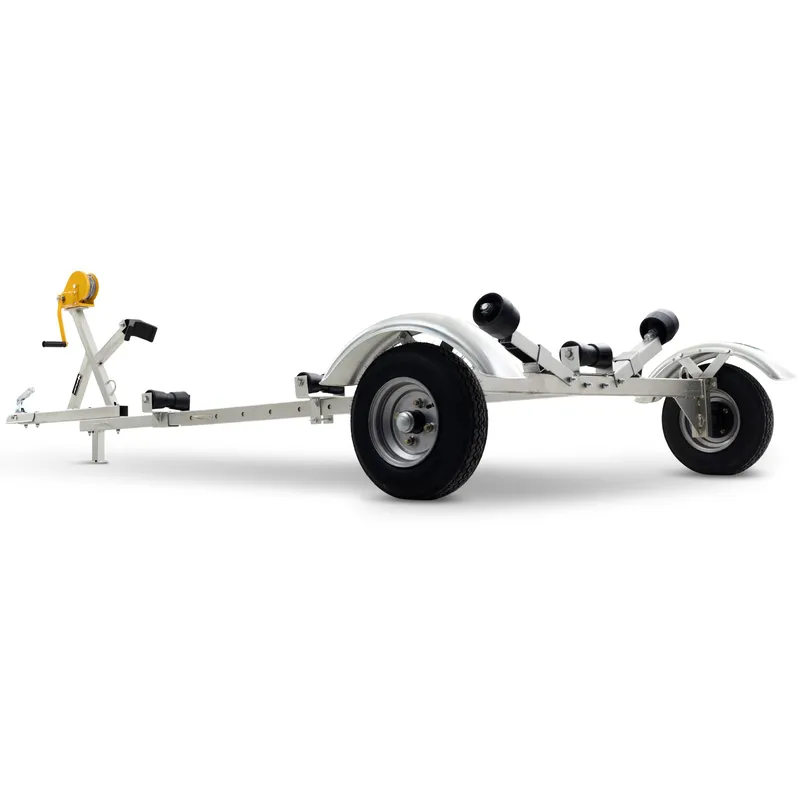 Båttrailer med vinsch | Maxlast 540kg | 469x180cm - Sport & fritid - Marint - Båttrailer & båtvagn