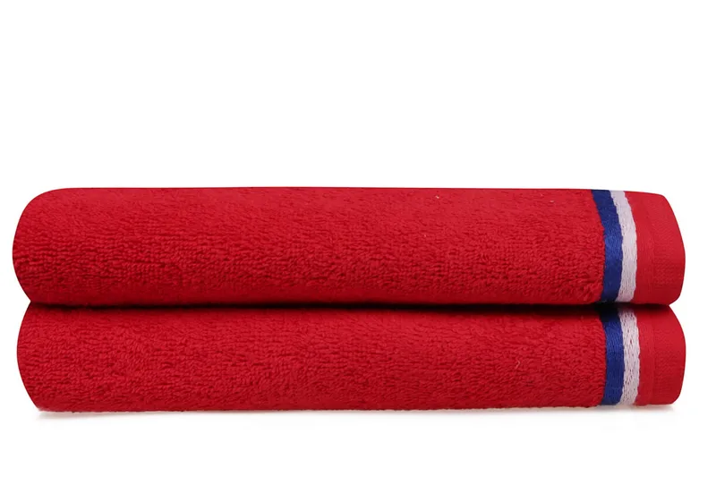 Ashburton Handduk 2-pack - Röd - Textil & mattor - Badrumstextilier - Handduk
