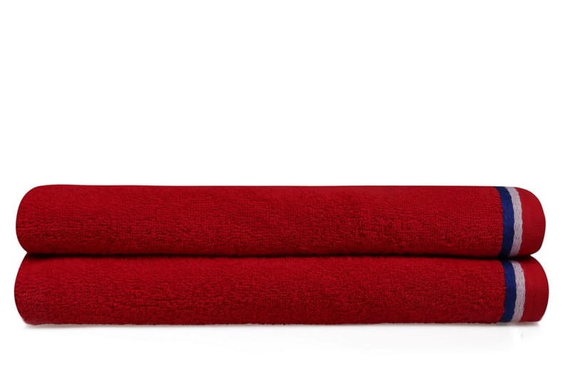 Ashburton Badhandduk 2-pack - Röd - Textil & mattor - Badrumstextilier - Badlakan & badhandduk
