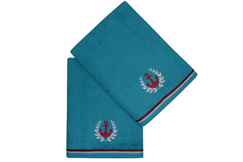 Ashburton Badhandduk 2-pack - Turkos - Textil & mattor - Badrumstextilier - Badlakan & badhandduk