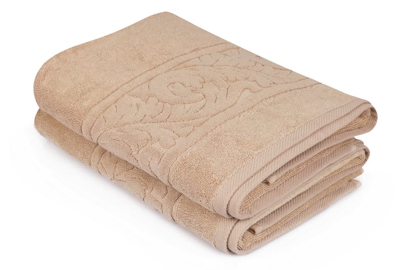 Hobby Badhandduk 70x140 cm 2-pack - Beige - Stora badlakan - Badlakan & badhandduk - Strandhandduk & strandbadlakan