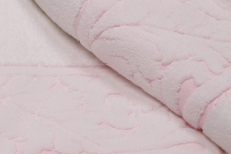 Hobby Badhandduk 70x140 cm 2-pack - Vit/Rosa - Textil & mattor - Badrumstextilier - Badlakan & badhandduk