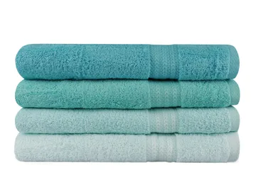 Hobby Badhandduk 70x140 cm 4-pack - Ljusgrön/Grön/Mint - Textil & mattor - Badrumstextilier - Badlakan & badhandduk