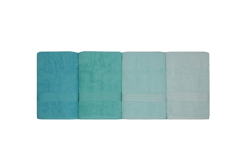 Hobby Badhandduk 70x140 cm 4-pack - Ljusgrön/Grön/Mint - Textil & mattor - Badrumstextilier - Badlakan & badhandduk